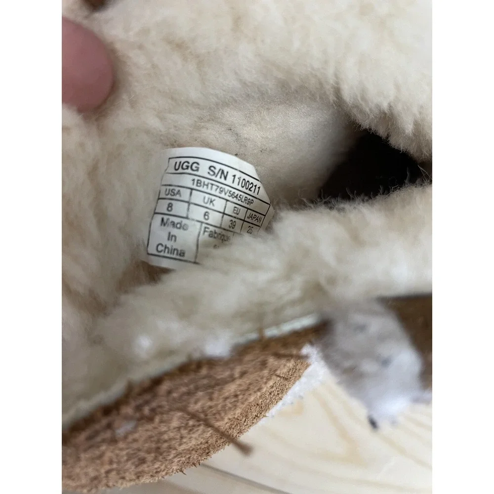 Ugg Womens Classic Mini Spill Seam Boots‎ Shoes 8 8M SI45